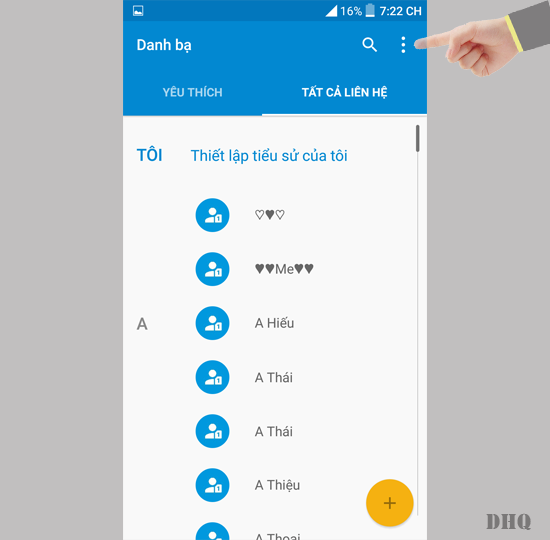 Chọn dấu 3 chấm